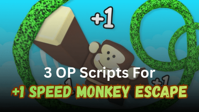 3 OP +1 Speed Monkey Escape Scripts Pastebin (2026) - Auto Win & Rebirth